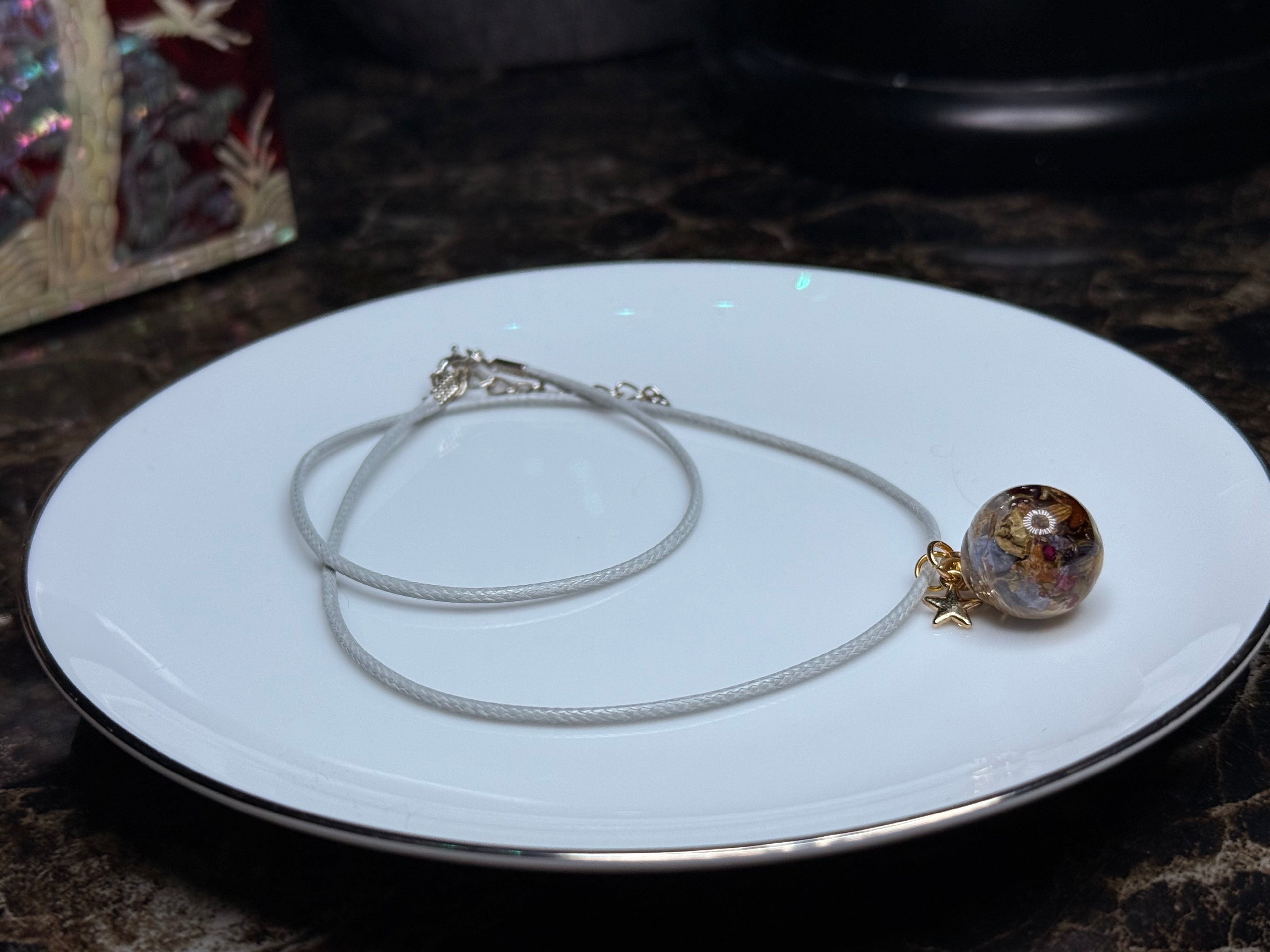 Attraction Talisman Necklace — herbal and crystal ingredients