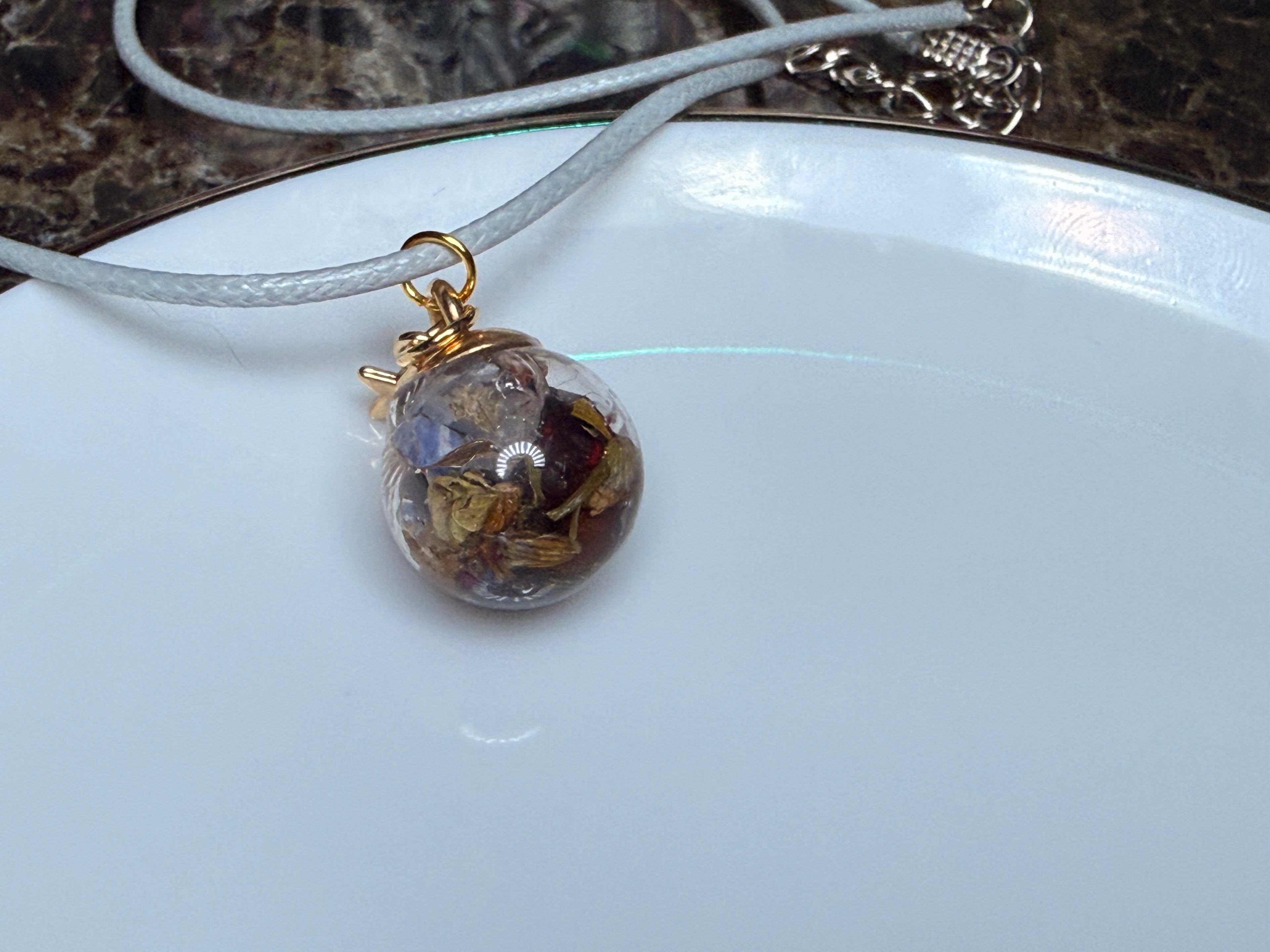 Attraction Talisman Necklace - Handmade Herbal & Crystal Ingredients
