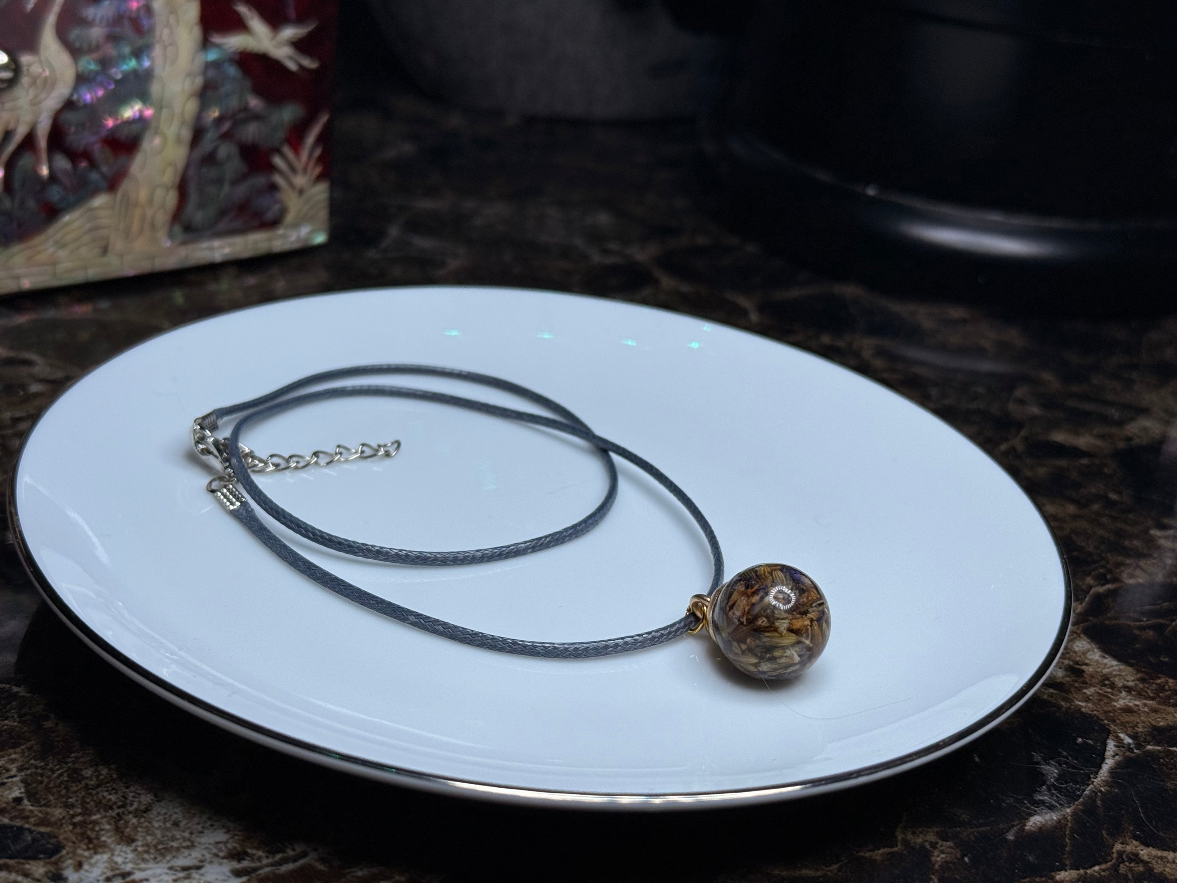 Release Anxiety Talisman Necklace — Handmade Herbal & Crystal Ingredients