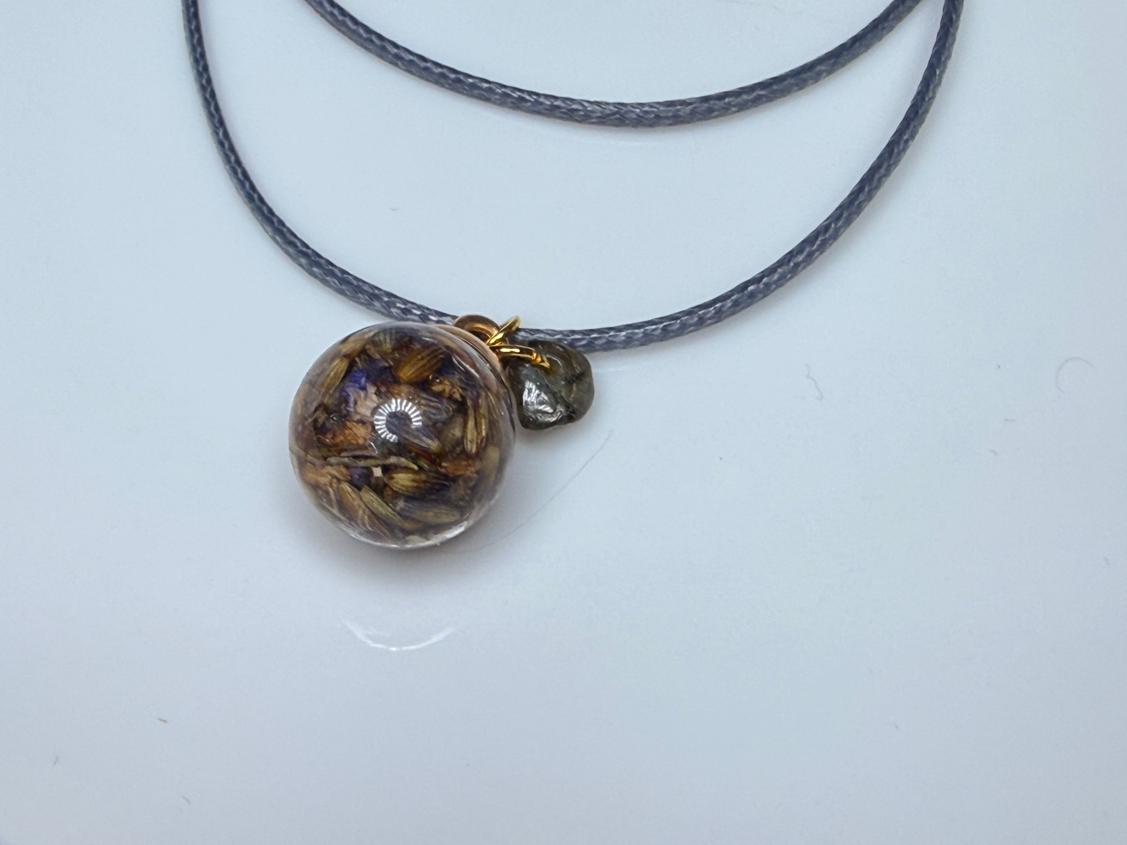 Release Anxiety Talisman Necklace — Handmade Herbal & Crystal Ingredients